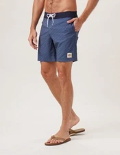 The Normal Brand - Men's Apollo Trunk - Normal Navy Wave Print - NWT - Size 38