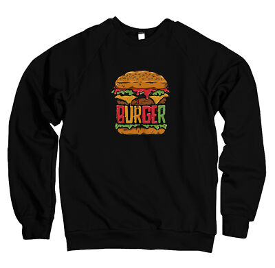 Mens Pullover Sweater The Hamburger Delicious Foodporn ... Burger I Like This  