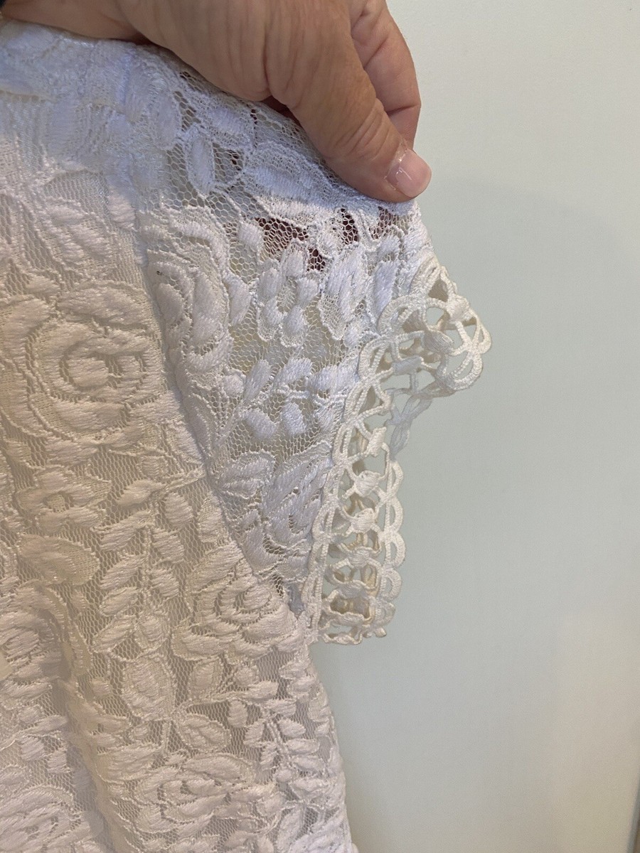 laundry by shelli segal white lace dress LAUNDRY BY SHELLI SEGAL Women's Short Sleeve Lace Dress, White, 6 : Amazon.ca: Clothing, Shoes & Accessories