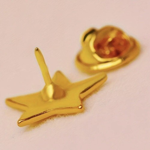 Metal Pin- Gold Star - “I Tried” - Funny Cute Pinback - Millennial Humor - Memes - Picture 2 of 3