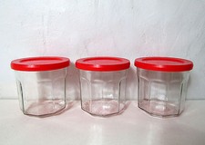 3 bocaux pots à confiture Vintage