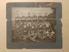 2062---c1904 Hyde Park High photo Chicago id'd players Coach Stagg name on back