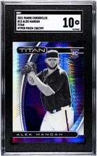 2021 Panini Chronicles #13 Alek Manoah Titan HYPER PRIZM /299 SGC 10 GEM MINT RC