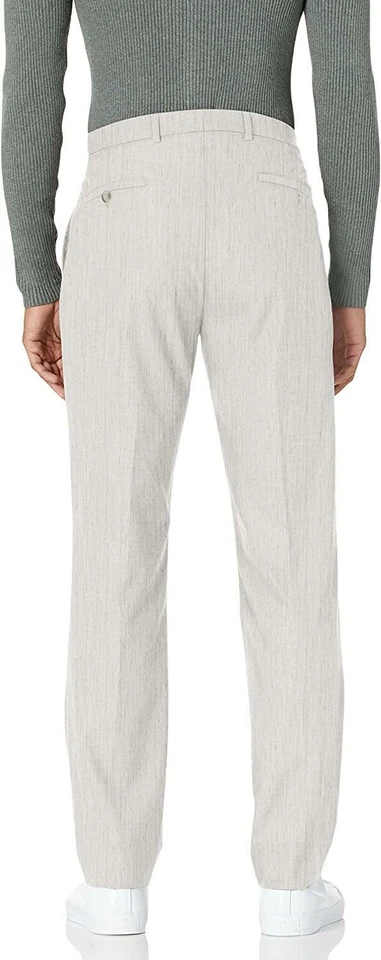 Traje ajustado Kenneth Cole REACTION 278603 para hombre, gris claro jaspeado, 40 largos Foto 4 de 4