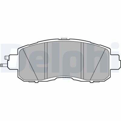 DELPHI LP3251 Bremsbelagsatz, Scheibenbremse für NISSAN,NISSAN (DFAC),VENUCIA