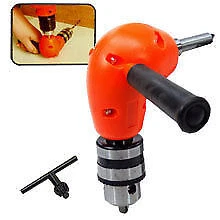 Right Angle Adapter 90° Power Drill Tool Attachment Tight Space Fix It DIY Tools