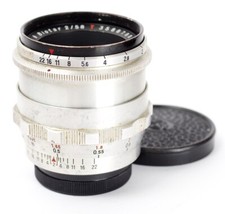 Carl Zeiss Jena Biotar Red T 2/58mm f/2 58mm mount Exakta No3588788    12 Blades