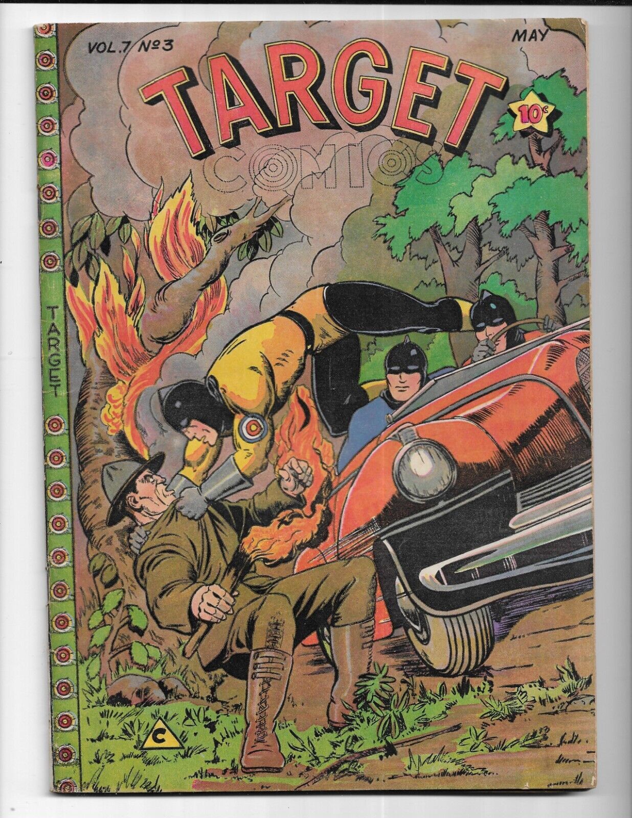 TARGET COMICS # 3 - VOLUME 7 - VG+ 4.5 - SPACEHAWK - CHAMELEON - TARGET (1946)