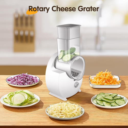 Huupphip 150W Electric Cheese Grater,Electric Rotary Grater for Vegetables & Fru - Picture 7 of 7