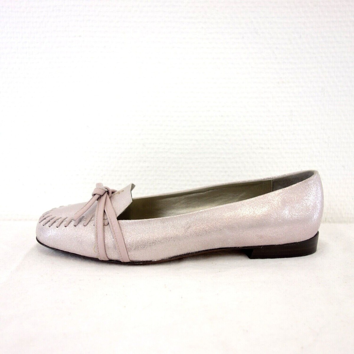 Ballerinas HENRY BEGUELIN Schuhe Damen Loafer Lila Slipper Leder