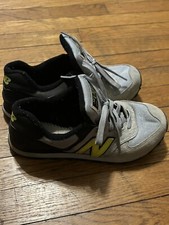 New Balance 574 Gray Neon Green M Size 7.5