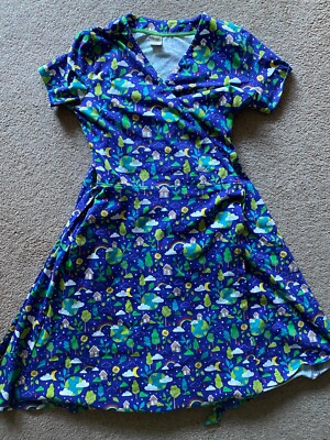 BNWO FRUGI Earth Day World Rainbow Wrap Breastfeeding Nursing Maternity  Dress 12 UK