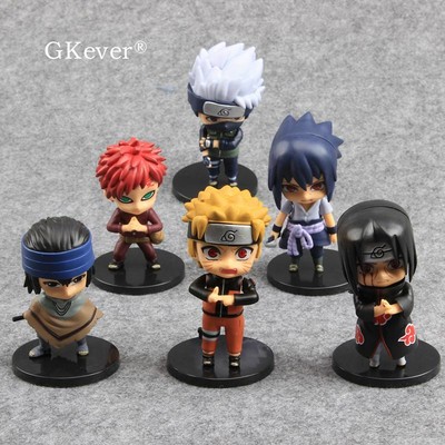 Naruto Action Figure Set Kakashi Sasuke Gaara Orochimaru Pvc Model