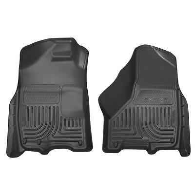 Husky Liners 18001, 2 Pack Black Plastic Front Floor Liners Weatherbeater Series