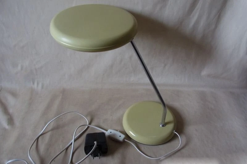 seltene alte Schreibtischlampe DDR Art Deco Space Age Tischlampe Lampe - Bild 2 von 4