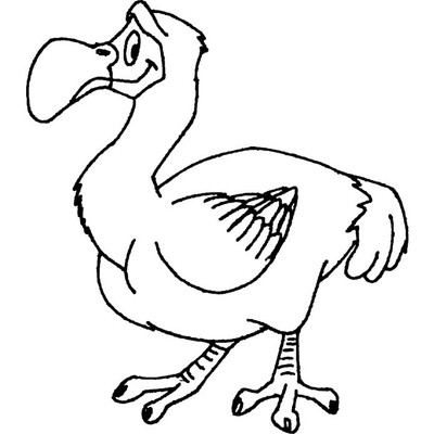 'Dodo Bird' Unmounted Rubber Stamp (RS020058)