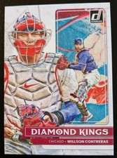 2022 Panini Donruss Baseball Willson Contreras Diamond Kings #24 Chicago Cubs