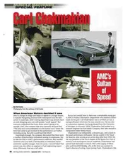 1968-1969-1970 AMC AMX - CARL CHAKMAKIAN STYLIST ~  GREAT 3-PAGE ARTICLE / AD