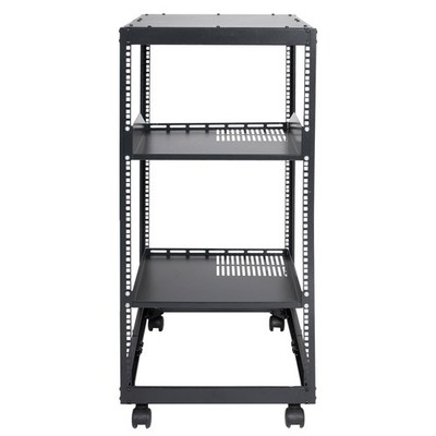 Uimoso 20U 4-Post Open Frame Server Rack with Adjustable Depth 23-40 Inches