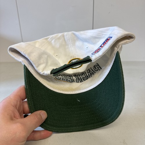 VTG Green Bay Packers Nike Adjustable Hat Cap Swoosh 1990's White NFL Pro Line - Picture 5 of 7