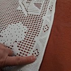 LOT: VNT Square Filet Crochet Lace Table Cloth House & Tree Farm House 40 x 34"