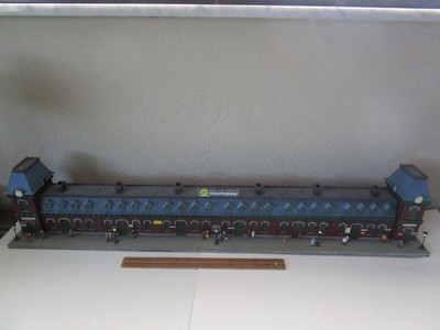 Vintage Built HO 1/87 Scale Large European Train Station Building 4 Train Layout