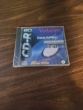 Brand New Verbatim Data Life Plus Super AZO Blue CD-R 80 Min 700 MB 1X-16X Speed