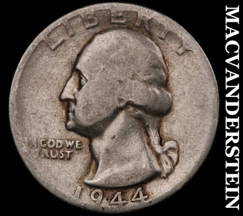 1944 Washington Quarter- Silver- Scarce Better Date No Reserve #J4160