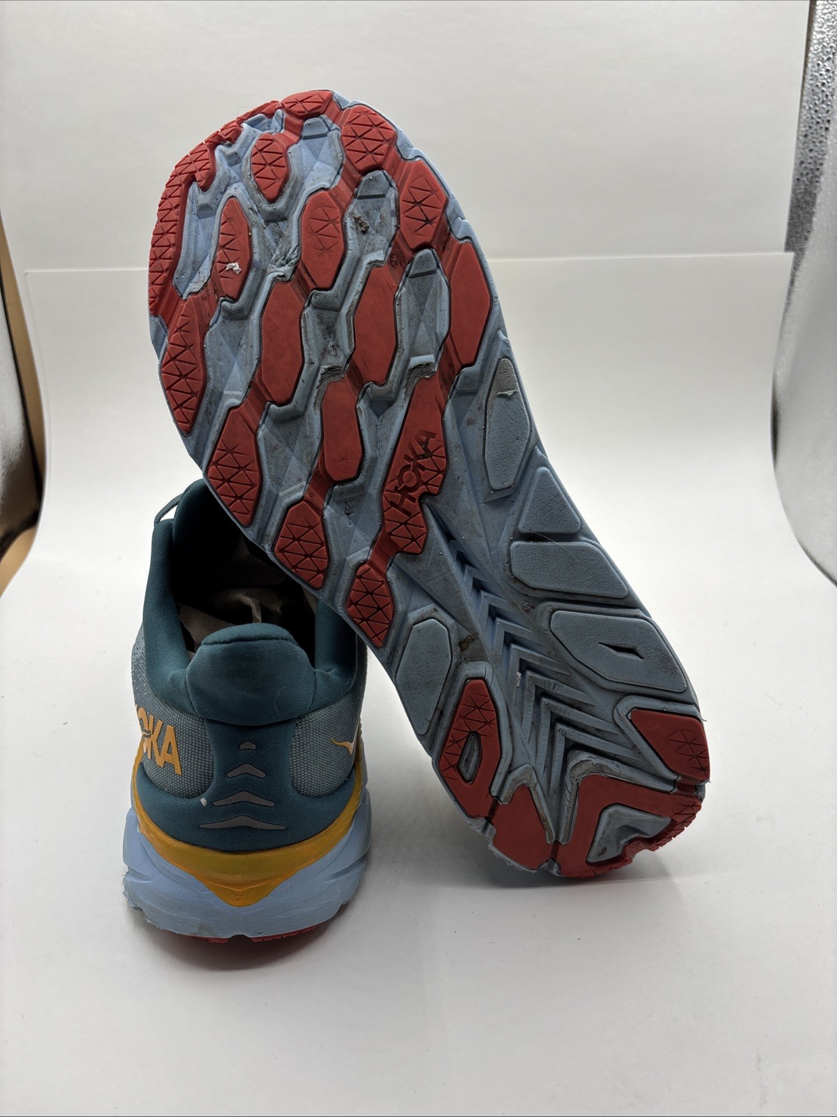 HOKA ONE ONE CLIFTON 8 MEN'S RUNNING SHOES  GOBLIN BLUE/ MOUNTAIN SPRING US 11 D thumbnail 15