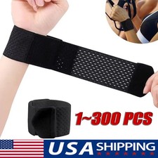 Adjustable Sports Wrist Band Brace Wrap Support Strap Carpal Tunnel Bandage Lot