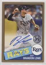 2020 Topps 1985 Baseball Series 2 Gold 12/50 Brandon Lowe #85A-BL Auto 08a4