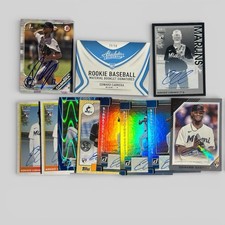 11X Edward Cabrera Card Lot w/On Card RC Auto, #ed RC, Cubs/Marlins