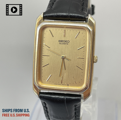 Vintage 1984 Seiko Chariot [US Stock] 9021-5010 Gold Tank Mens Qz