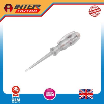 Draper Expert VDE Mains Tester Screwdriver, 105-250V AC, 140mm 14057