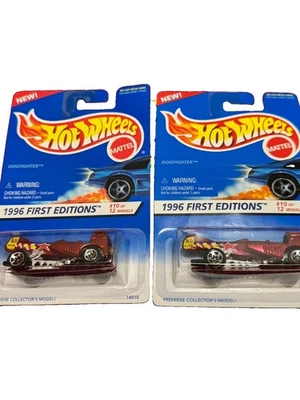 (2) Hot Wheels 1996 Dog Fighter  '96 First Editions Series #10 of 12 w/wheel var - Image 1 of 2
