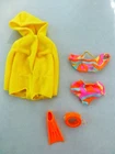 Vintage Barbie Outfit - Scuba-do's 1788 Swimsuit / Yellow Jacket