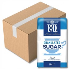 Tate & Lyle Granulated Sugar 1KG Case of 10 Premium Quality Pa - Case Pack of 10