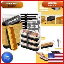 Ruckae 100 Pack Mini Loaf Pan Lids And Spoon,6.8oz Black Gold Small Loaf Pans