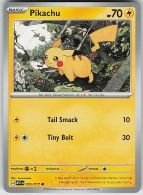 Pikachu 055/217 Common ME: Ascended Heroes NM