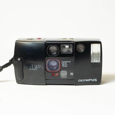 Olympus AF-1 Twin QD 35mm Point Shoot Film Camera 35mm 70mm Tested Working