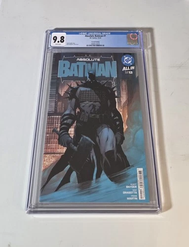 🔥 Absolute Batman #1 CGC 9.8 Graded 2nd Print Nick Dragotta Cover 🔥