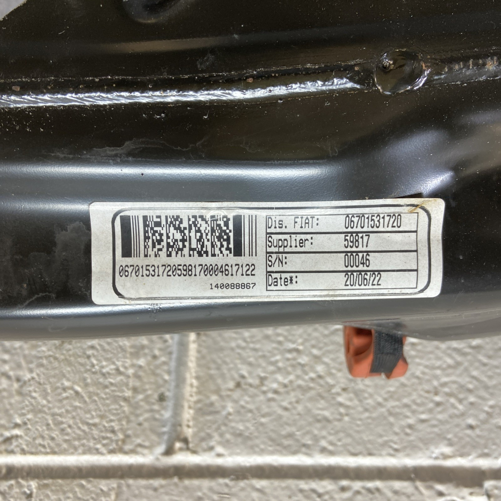 2017-2024 Maserati Levante M161 Front Engine Rear Subframe Crossmember OEM