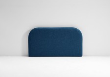 Testata Letto Singola Imbottita , Testiera in Tessuto Antimacchia, stondata