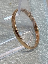 10K Solid Yellow Gold Thin Wedding Band Ring Size 7 Fine Jewelry Simple RMI