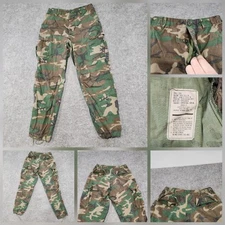 VTG US Military Pants Mens Small (30x30) Camo Combat Poplin Class 2 Trousers