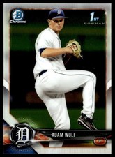 2018 Bowman Draft Chrome Adam Wolf Detroit Tigers #BDC-185