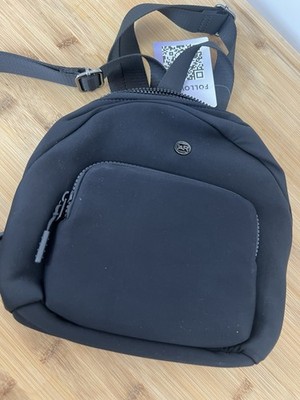 New Iris and Rainbow Mini Backpack Black Pockets