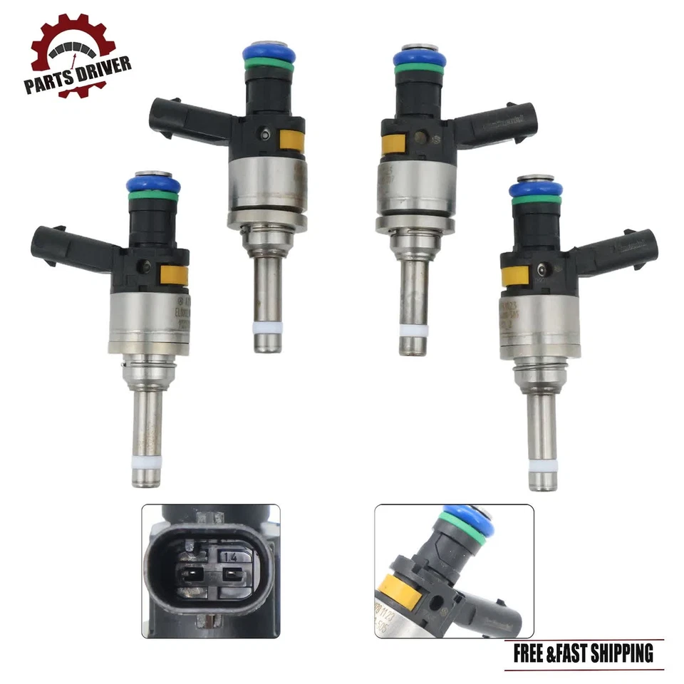 4X A2710781123 FJ1211 Fuel Injectors For 2012-2015 Mercedes-Benz C250 SLK250 NEW - Imagem 4 de 4