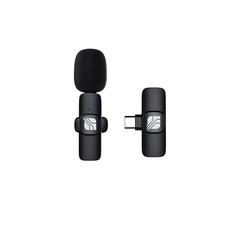 Portable External Wireless Bluetooth Lavalier Clip On Lapel Microphone for Li...