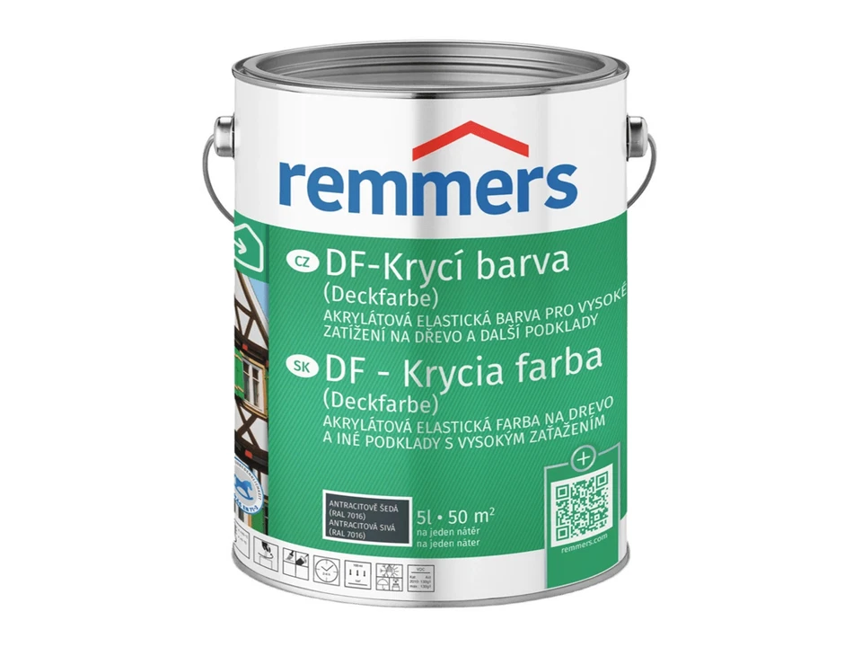 Remmers DF Deckfarbe 2,5l, Mainsgelb – Innen/Außen Holzfarbe Wetterschutz - Bild 3 von 4